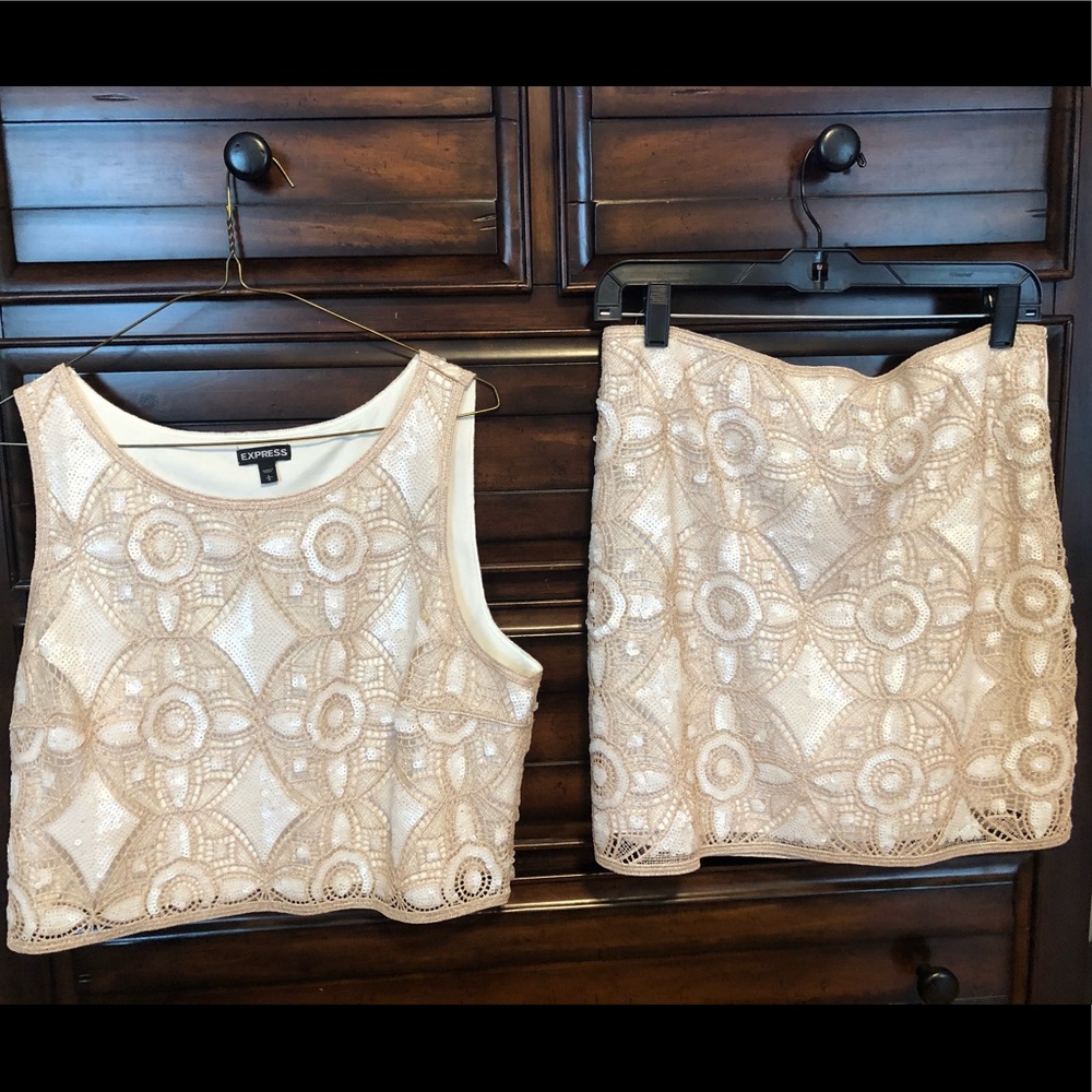 Top and skirt set